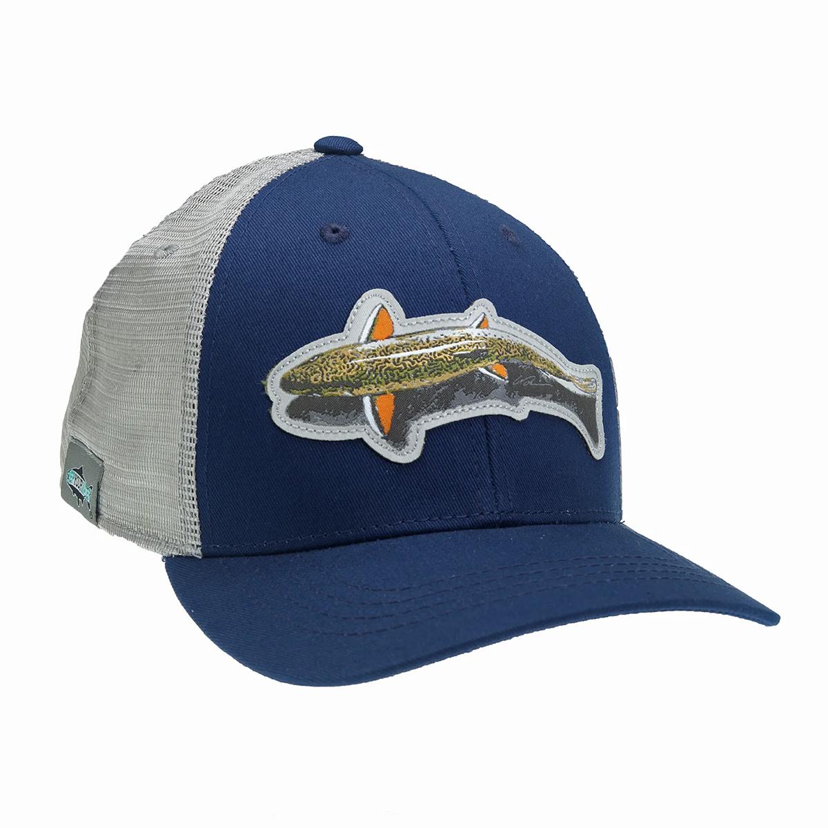 RepYourWater Shallow Water Native Brookie Hat in Navy and Light Grey